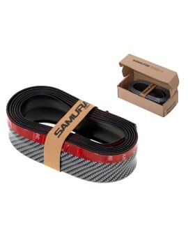 Dokładka zderzaka osłona uniwersalna spoiler carbon 2,5m czarna