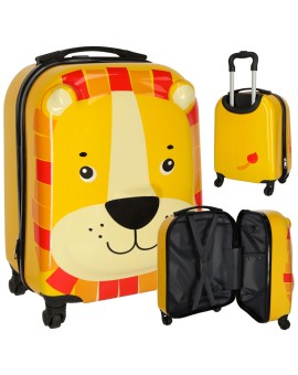 Walizka podróżna dla dzieci bagaż podręczny na kółkach lew