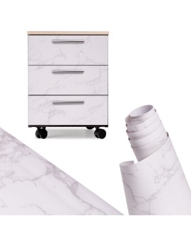 Folia rolka samoprzylepna okleina tapeta biały marmur - magnolia 1,22x50m