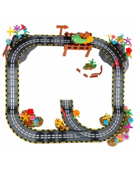 Tor wyścigowy samochodowy magnetyczny 1 pojazd świecący 153 elementy Kik Sp. z o. o. Sp. k. | Time- 2