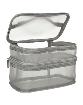 Kosmetyczka damska męska podróżna organizer składany XXL szary Kik Sp. z o. o. Sp. k. | Time- 2