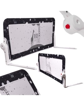 Barierka osłona ochronna do łóżka otwierana150cm czarna