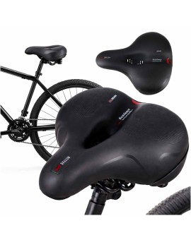 Siodełko rowerowe z pianki elastycznej z odblaskiem