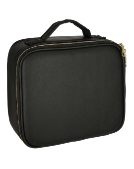 Kosmetyczka organizer na kosmetyki biżuterię kuferek z lusterkiem LED czarny Kik Sp. z o. o. Sp. k. | Time- 2