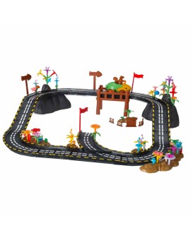 Tor wyścigowy samochodowy magnetyczny 1 pojazd świecący 153 elementy