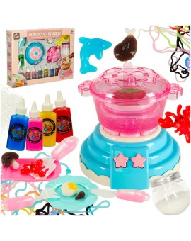 Klej żel kryształowy 3D crystal glue magiczna kuchnia szablony kreatywny zestaw 62 elementy niebieski