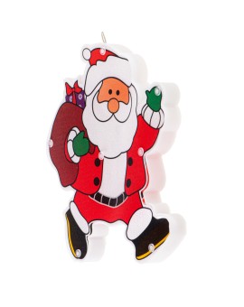 Lampki LED wisząca ozdoba dekoracja okna świąteczna przyssawka Mikołaj z prezentami Kik Sp. z o. o. Sp. k. | Time- 2