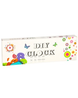 Zegar ścienny naklejany DIY regulowany 100-120 cm czarny złoty 12 cyfr Kik Sp. z o. o. Sp. k. | Time- 2