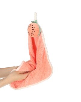 Ręcznik ręczniczek do rąk dla dzieci do przedszkola 30x30cm różowy arbuz Kik Sp. z o. o. Sp. k. | Time- 2