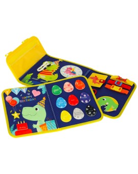 Tablica manipulacyjna sensoryczna montessori walizka plecak niebieski Kik Sp. z o. o. Sp. k. | Time- 2