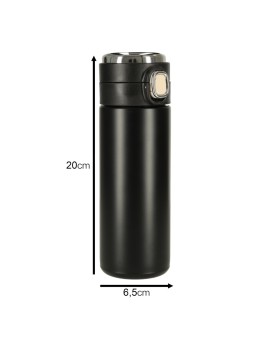 Kubek bidon termiczny z ustnikiem termos LED 350ml czarny Kik Sp. z o. o. Sp. k. | Time- 2