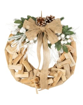 Wianek świąteczny dekoracyjny w stylu boho