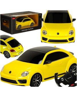Samochód zdalnie sterowany Rastar 78000 Volkswagen Beetle 1:14 żółty