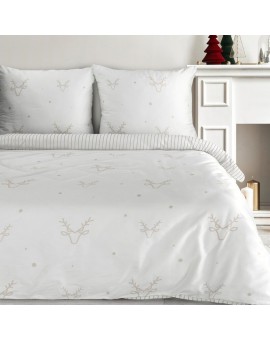 świąteczny Komplet Pościeli Bosque 220 X 200 Cm Biały
