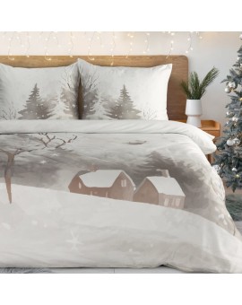 świąteczny Komplet Pościeli Inverno 140 X 200 Cm Biały