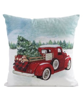 Poszewka świąteczny 206 45 X 45 Cm Czerwony