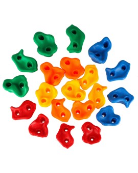 Kamienie wspinaczkowe uchwyty do wspinaczki dla dzieci kolorowe 20 szt + śruby Kik Sp. z o. o. Sp. k. | Time- 2