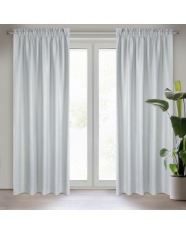 Firana srebrna z siateczki 140x270 taśma -  CELINE