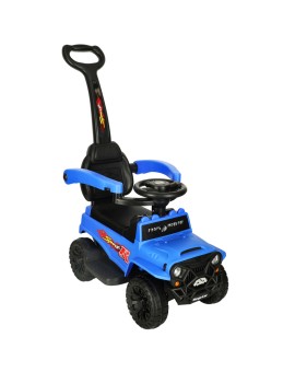 Jeździk pchacz samochód terenowy z dźwiękiem i światłami niebieski