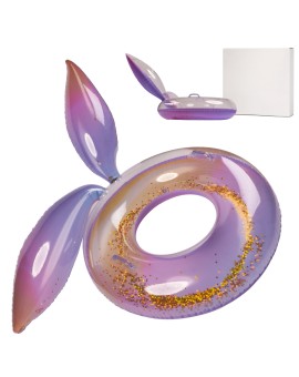 Kółko do pływania koło dmuchane syrena z brokatem galaxy 94 cm XXL max 60kg