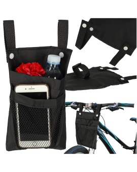 Torba na rower hulajnogę kierownicę telefon sakwa rowerowa czarna