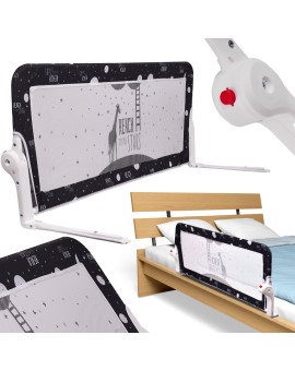 Barierka osłona ochronna do łóżka otwierana 120cm czarna