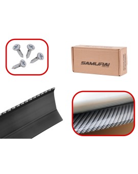 Dokładka zderzaka osłona uniwersalna spoiler carbon 2,5m czarna