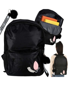 Plecak szkolny młodzieżowy jednokomorowy czarny