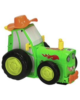 Traktor ciągnik zdalnie sterowany na pilota RC skaczący tańczący dźwięk zielony