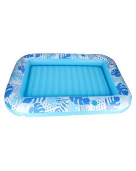 Materac dmuchany do pływania, leżak do opalania z poduszką 175cm niebieski