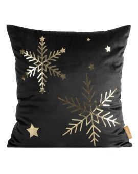 Poszewka świąteczny 237 45 X 45 Cm Czarny