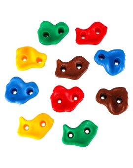 Kamienie wspinaczkowe uchwyty do wspinaczki dla dzieci kolorowe 10 szt + śruby Kik Sp. z o. o. Sp. k. | Time- 2