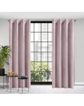 DESIGN 91 Zasłona ROSA z jednokolorowego miękkiego welwetu