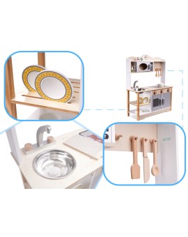 Kuchnia dla dzieci drewniana MDF LULILO KUKETO akcesoria 85cm Kik Sp. z o. o. Sp. k. | Time- 2