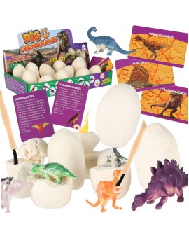 Dinozaury wykopaliska jajka dinozaura figurki zestaw archeologiczny 12 jajek