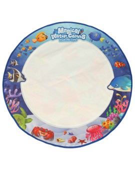 Mata wodna do malowania rysowania wodą mazaki pieczątki szablony wałek okrągła 80cm wodny świat Kik Sp. z o. o. Sp. k. | Time- 2