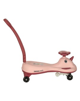 Jeździk grawitacyjny LED Swing FIX S1 skuter z rączką różowy max 65kg Kik Sp. z o. o. Sp. k. | Time- 2