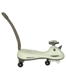 Jeździk grawitacyjny LED Swing FIX S1 skuter z rączką szary max 65kg