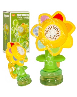 Maszynka do baniek mydlanych automat generator kwiatek bańki światła