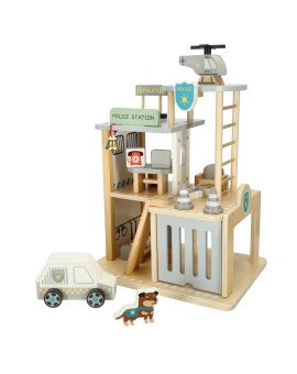 Parking drewniany garaż komisariat policji tor + radiowóz helikopter Kik Sp. z o. o. Sp. k. | Time- 2