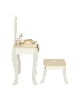 Toaletka drewniana dla dziewczynki LULILO Bella lustro taboret akcesoria Kik Sp. z o. o. Sp. k. | Time- 2