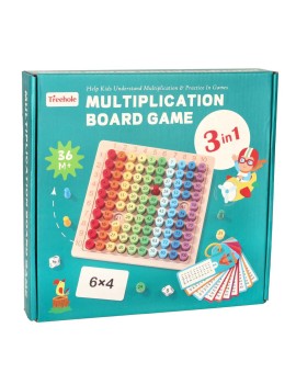 Zabawka edukacyjna tabliczka mnożenia drewniana kolorowe kółeczka