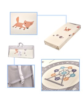 Mata edukacyjna piankowa dwustronna składana słonie las 180 x 200 cm Kik Sp. z o. o. Sp. k. | Time- 2