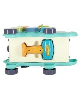 Słonik tablica manipulacyjna montessori wbijak sorter klocki młotek 26cm Kik Sp. z o. o. Sp. k. | Time- 2