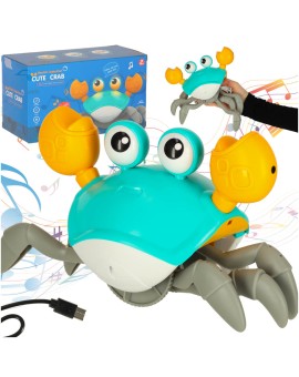 Krab uciekający pełzający czujnik interaktywna akumulator USB zielony