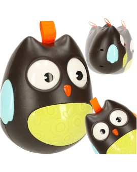 Wańka wstańka sowa sensoryczna kiwajka czarna