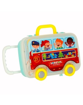 Wkrętarka wiertarka śrubki klocki konstrukcyjne zestaw majsterkowicza walizka 258 elementów Kik Sp. z o. o. Sp. k. | Time- 2