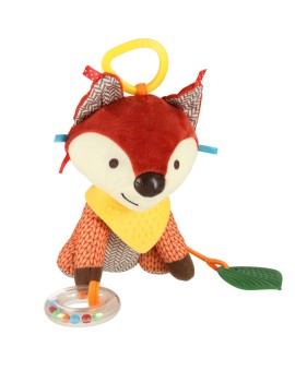 Maskotka sensoryczna zawieszka do wózka lisek