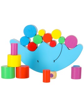 Gra zręcznościowa montessori układanka balansująca klocki drewniane księżyc Kik Sp. z o. o. Sp. k. | Time- 2