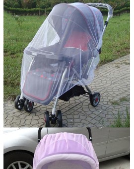 Moskitiera siatka na owady elastyczna na gumkę do wózka uniwersalna 140cm biała